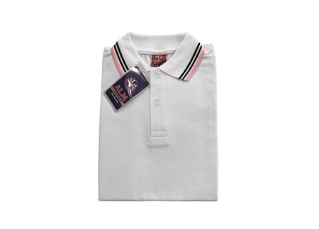 KISA KOL LAKOS YAKA TİŞÖRT BEYAZ