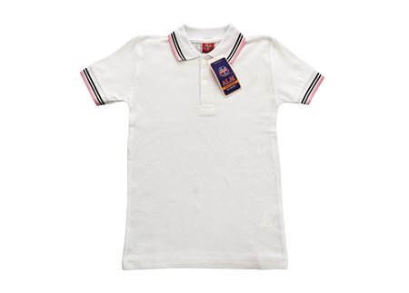 KISA KOL LAKOS YAKA TİŞÖRT BEYAZ