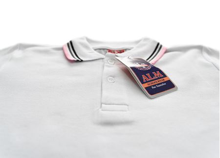 KISA KOL LAKOS YAKA TİŞÖRT BEYAZ