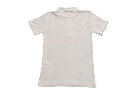 KISA KOL DÜZ YAKA POLO TİŞÖRT BEYAZ