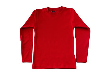 YARIM BOĞAZ ÇOCUK UZUN KOL SWEATSHİRT KIRMIZI